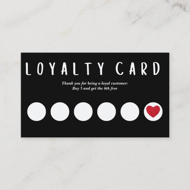Business Loyalty Card. Edit the text Business Card (Front)