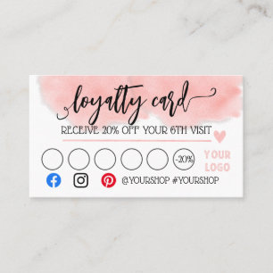 Business loyalty card marketing discount