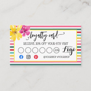 Business loyalty card marketing discount craft