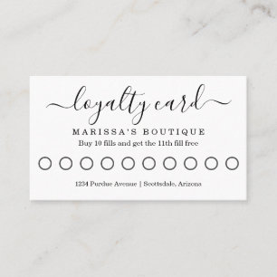 Business Loyalty Card / Reward Punch Card