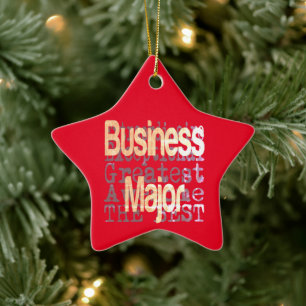 Business Major Extraordinaire Ceramic Tree Decoration