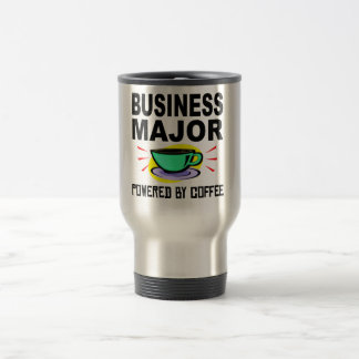Business Major Powered By Coffee Travel Mug