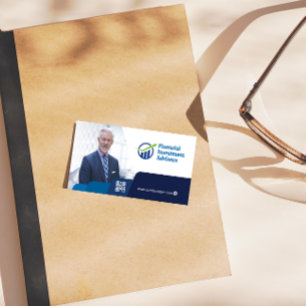 Business Man in the Office   Corporate   QR Code Business Card