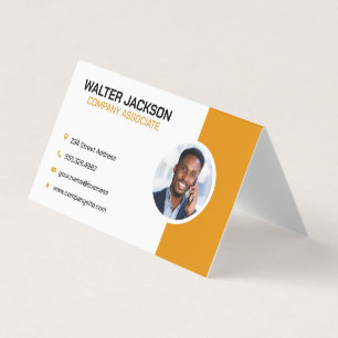 Business Man on Phone   Corporate Business Card