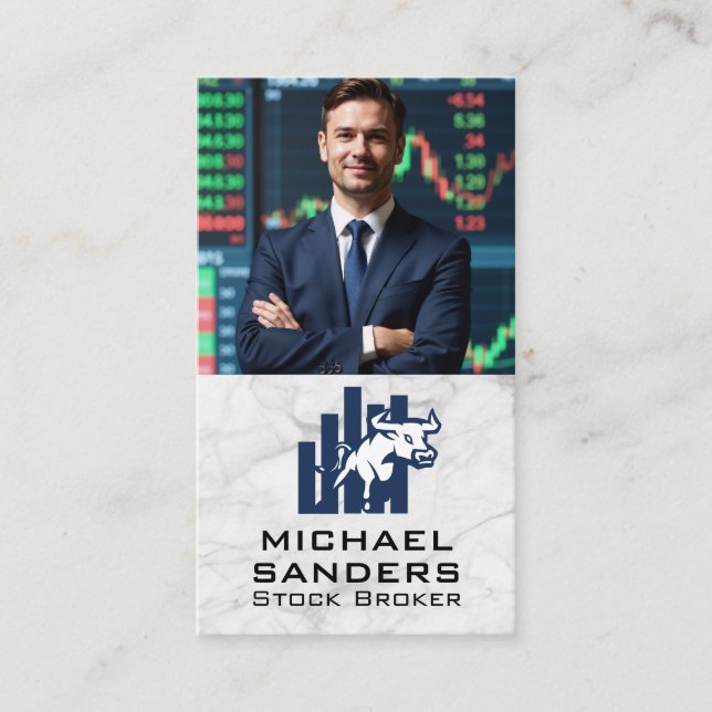 Business Man | Stocks Finance Card (Front)