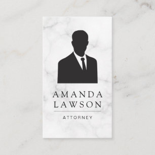 Business man Suit and Tie / Marble Appointment Card