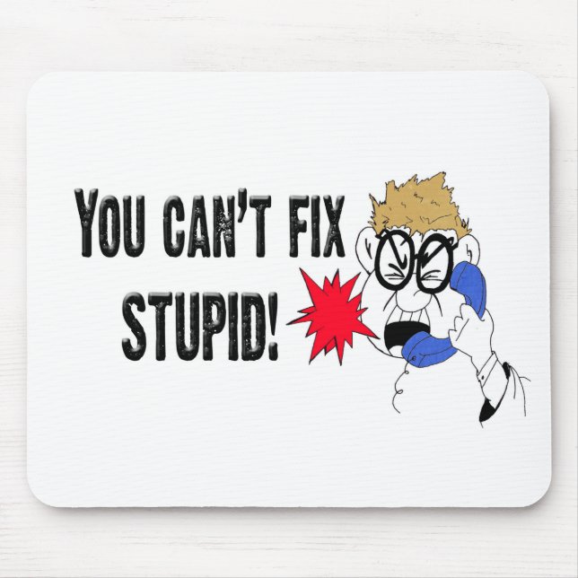 Business Man Yelling in Phone Mouse Mat (Front)