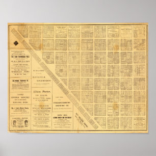 Business Map of San Francisco Poster