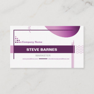 Business Marketer Stylish Graphic Elements Card