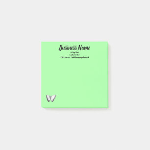 Business Marketing items personalised green Post-it Notes