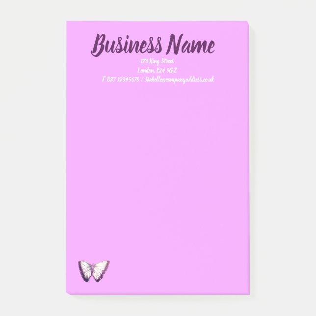 Business Marketing items personalised Post-it Notes (Front)