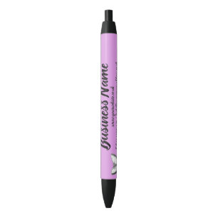 Business Marketing Personalised light purple Black Ink Pen