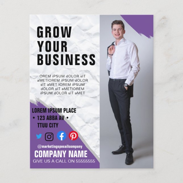 Business marketing poster flyer  (Front)