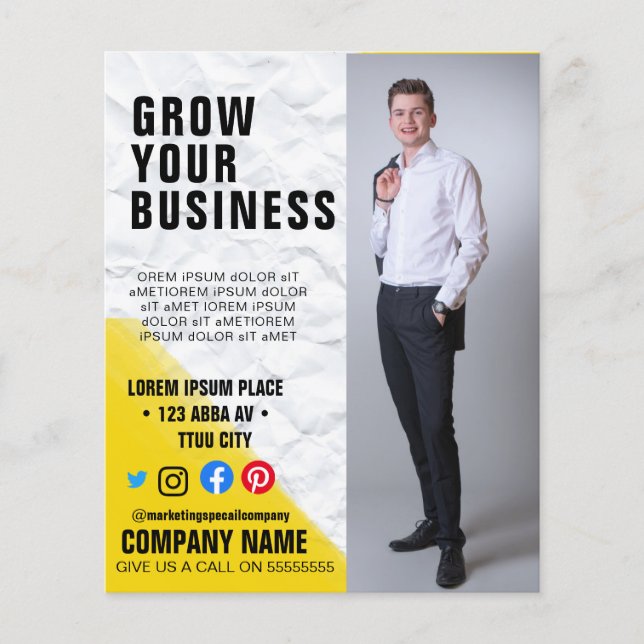 Business marketing poster flyer  (Front)