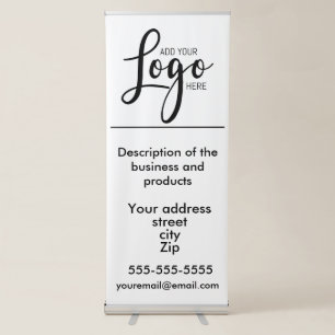 Business marketing trade show banner on Stand