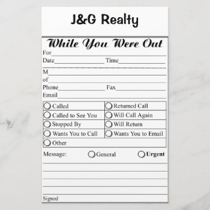 Business Memo Stationery