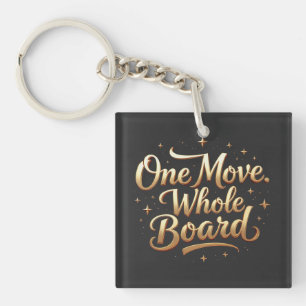 Business Mindset Streetwear “One Move Whole Board” Key Ring