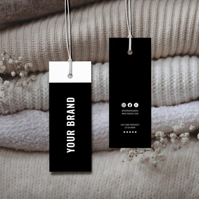 Business Minimalist Brand Name Clothing Hang Tag (Creator Uploaded)