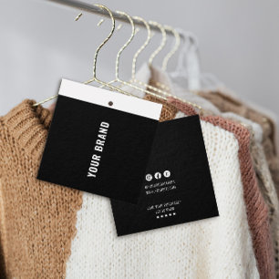 Business Minimalist Brand Name Clothing Hang Tag