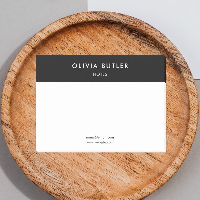 Business Minimalist Modern White Post-it Notes (Creator Uploaded)