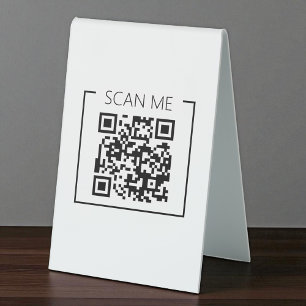 Business Minimalist QR Code Scan Me