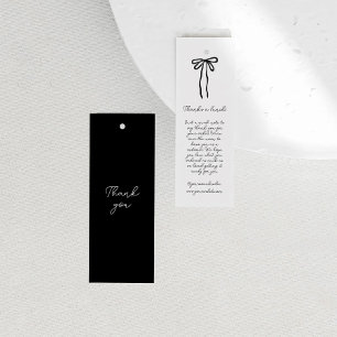 Business Minimalist Thank You Clothing Hang Tag