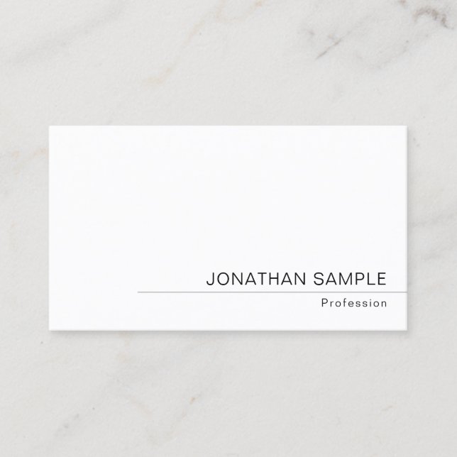 Business Minimalistic Elegant Modern Template Business Card (Front)