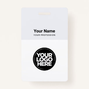 Business Modern Custom Employee Staff ID Logo ID Badge