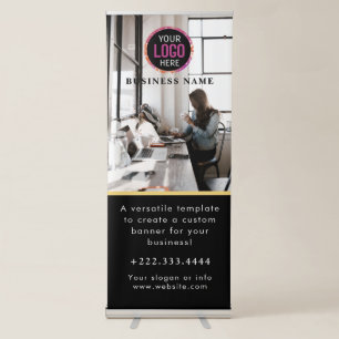 Business  Modern Minimalist Logo  Retractable Banner