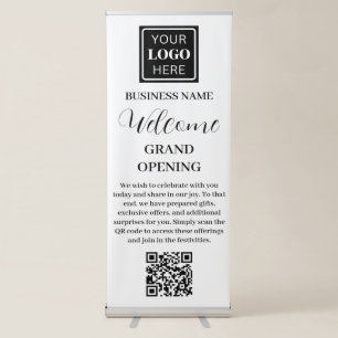 Business Modern Welcome Retractable Banner