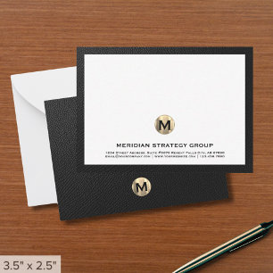 Business Monogram Card