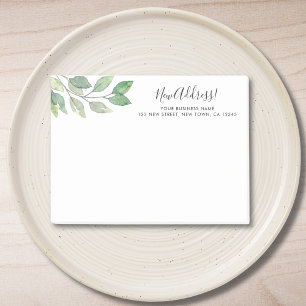 Business Moving Announcement Post-it Notes