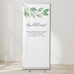 Business Moving Announcement Retractable Banner