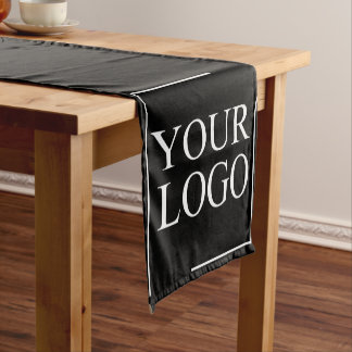 Business Name Add Logo Company Professional Text Short Table Runner