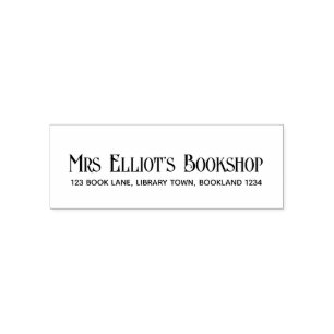Business Name & Address Self Inking Rubber Stamp