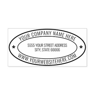 Business Name Address Website Professional Stamp