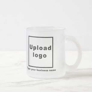 Business Name and Logo Glass Mug