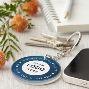 Business name and Logo Key Ring
