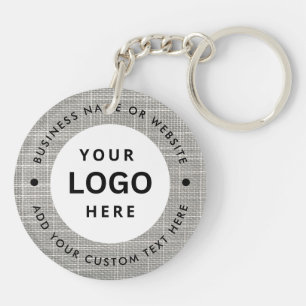 Business name and Logo Key Ring