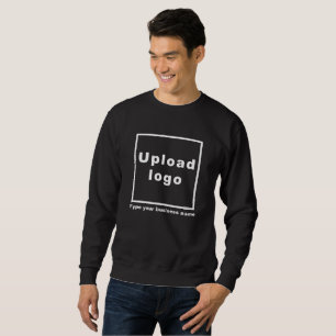 Business Name and Logo on Black Sweatshirt