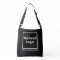 Business Name and Logo on Black Tote Bag