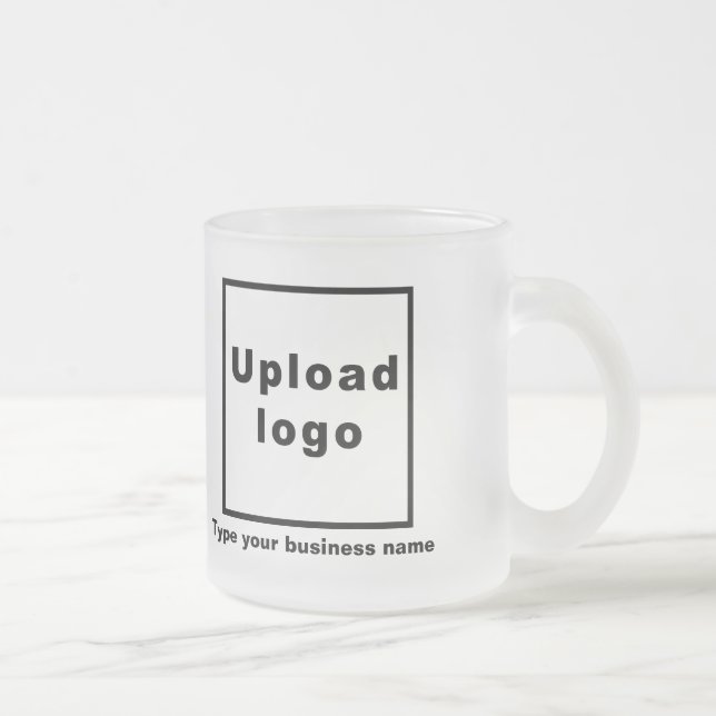 Business Name and Logo on Glass Mug (Right)