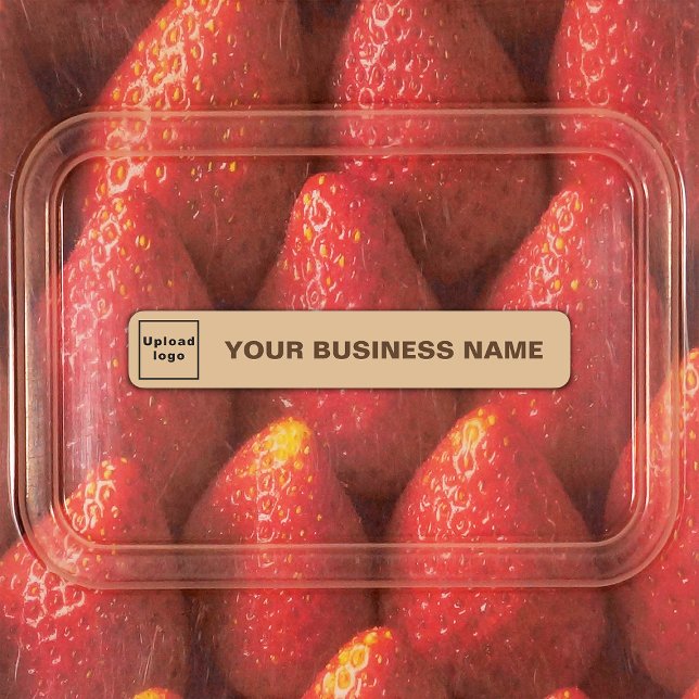 Business Name and Logo on Light Brown Small (Creator Uploaded)