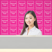 Business Name and Logo on Pink