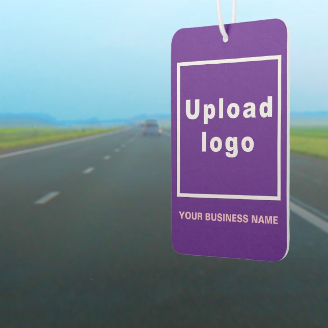 Business Name and Logo on Purple Air Freshener (Business name and logo on air freshener)