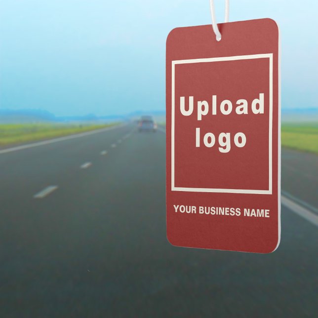 Business Name and Logo on Red Air Freshener (Business name and logo on red air freshener)
