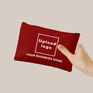 Business Name and Logo on Red Small Pouch