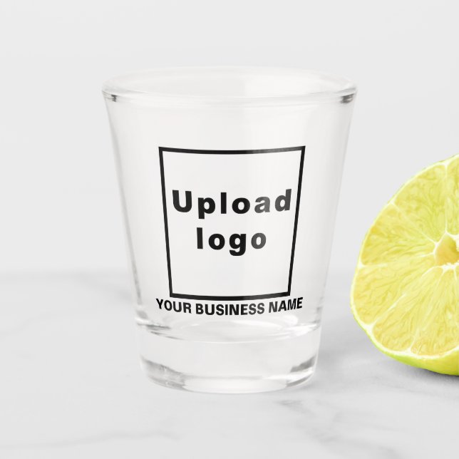 Business Name and Logo on Shot Glass (Front)