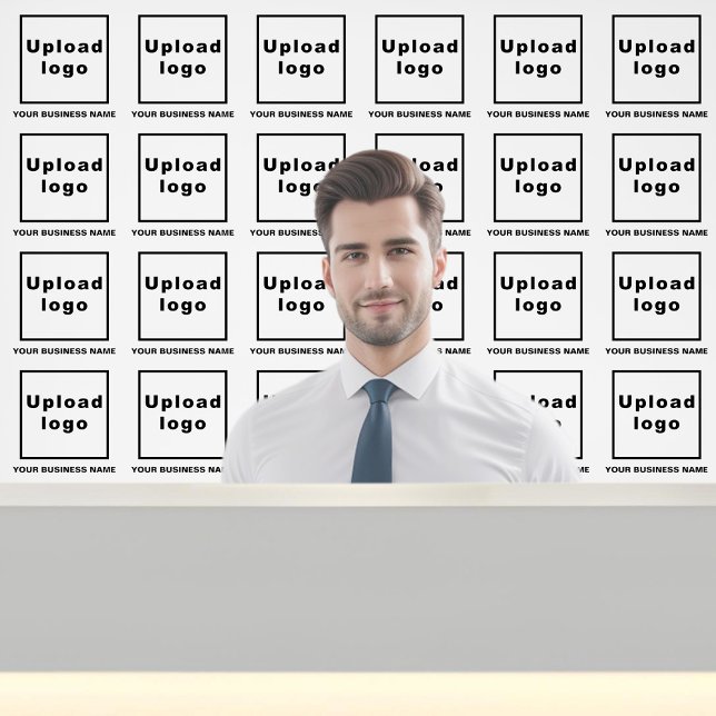 Business Name and Logo on White Wallpaper (Business name and logo on white wallpaper)