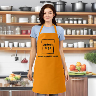 Business Name and Logo Orange Apron